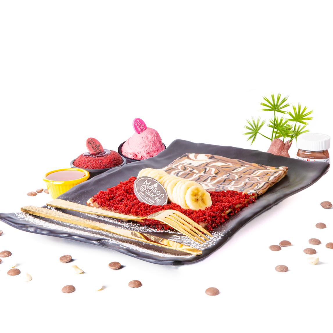 Crêpe Nutella Red Velvet